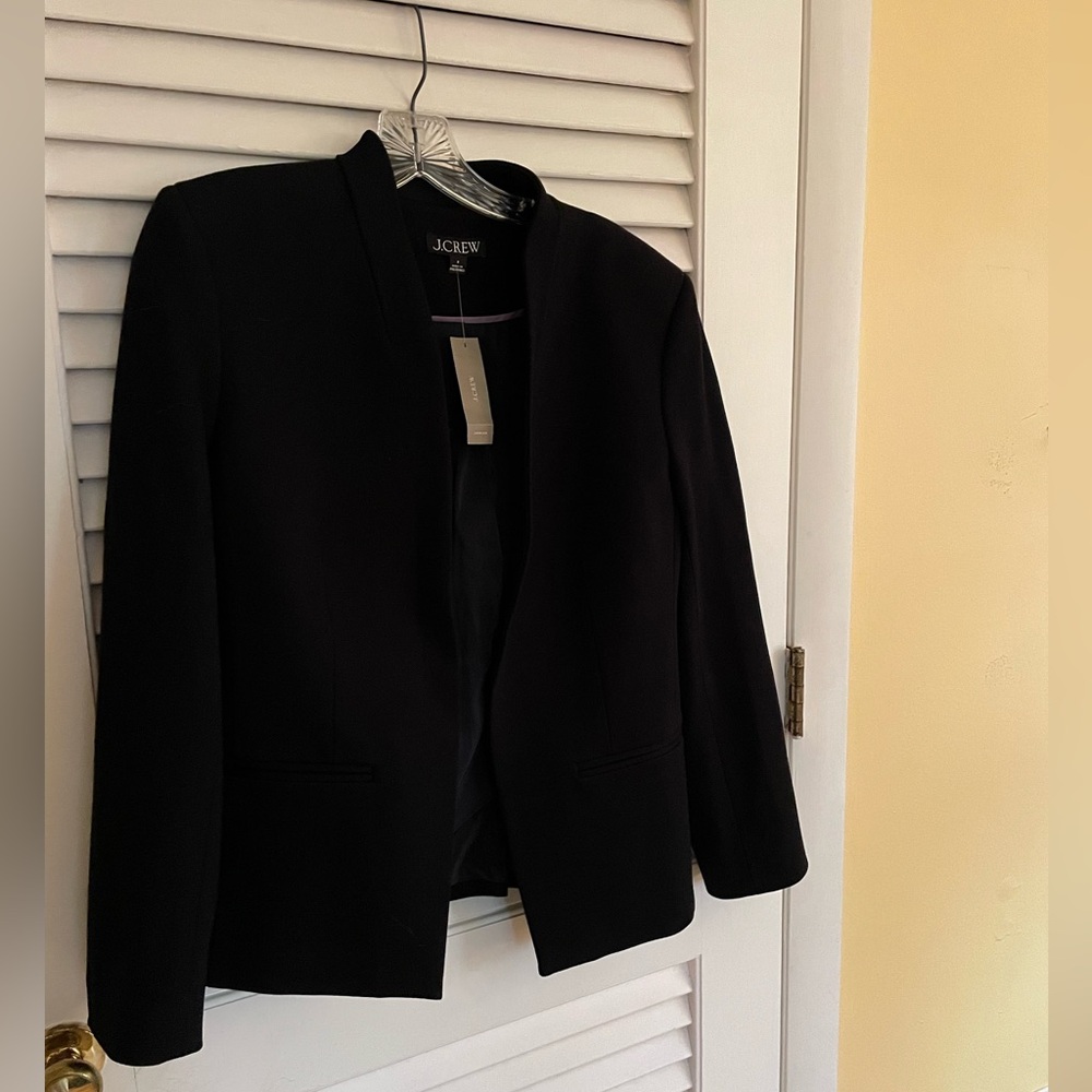 J.Crew Black Lined Blazer NWT Size 8